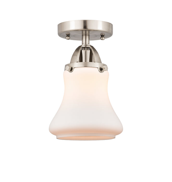 Innovations 288-1C-SN-G191 One Light Semi-Flush Mount, Brushed Satin Nickel