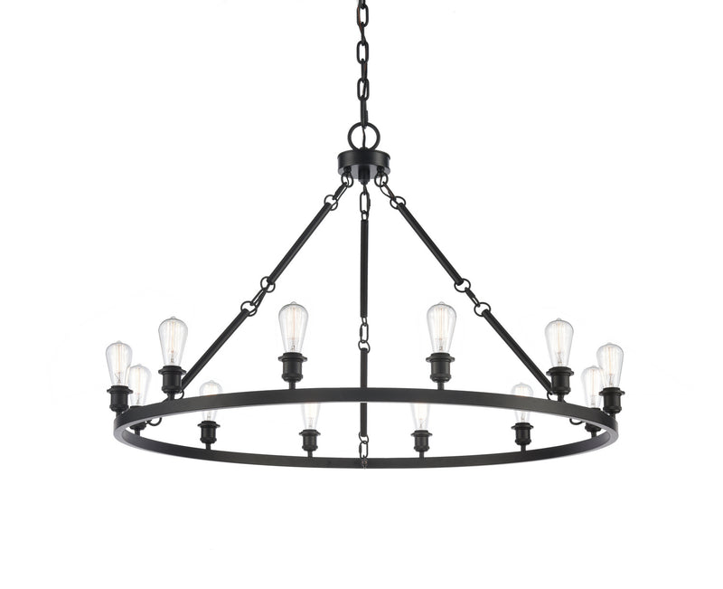 Innovations 850-BK-LED LED Chandelier, Matte Black