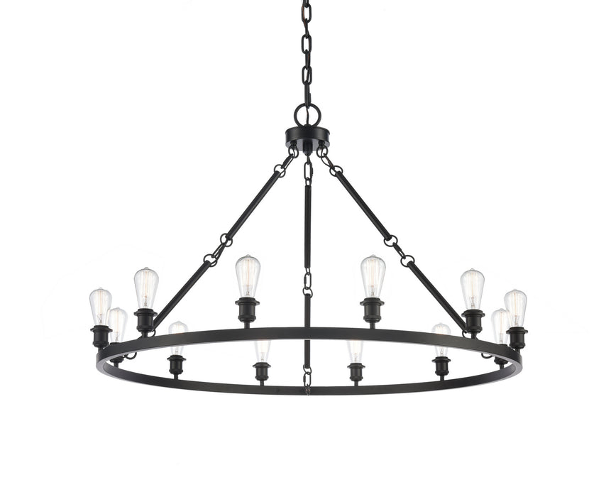Innovations 850-BK-LED LED Chandelier, Matte Black