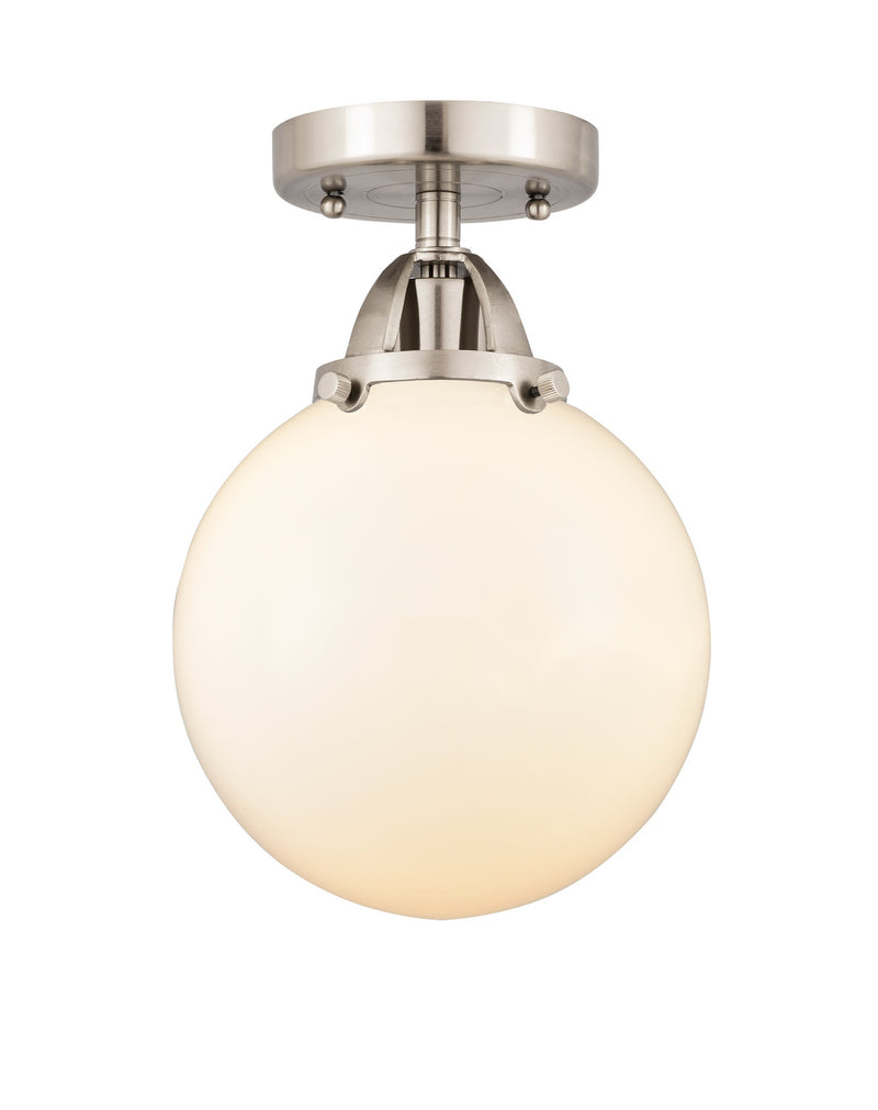 Innovations 288-1C-SN-G201-8 One Light Semi-Flush Mount, Brushed Satin Nickel