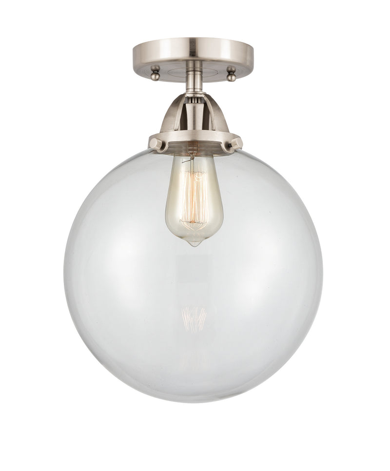Innovations 288-1C-SN-G202-10 One Light Semi-Flush Mount, Brushed Satin Nickel