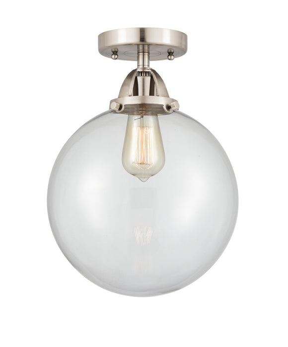 Innovations 288-1C-SN-G202-10 One Light Semi-Flush Mount, Brushed Satin Nickel