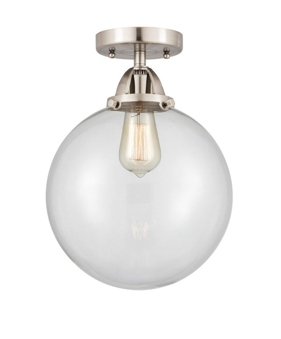 Innovations 288-1C-SN-G202-10-LED LED Semi-Flush Mount, Brushed Satin Nickel