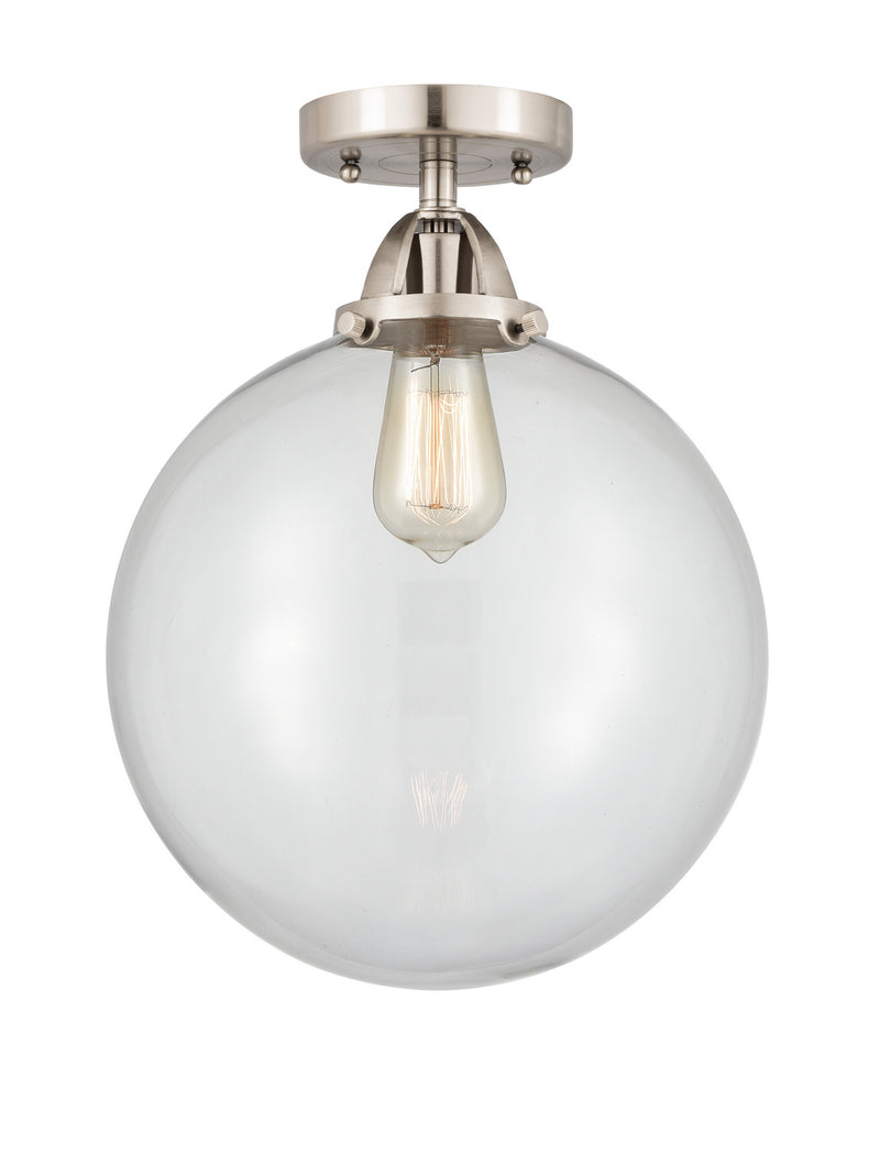 Innovations 288-1C-SN-G202-12 One Light Semi-Flush Mount, Brushed Satin Nickel