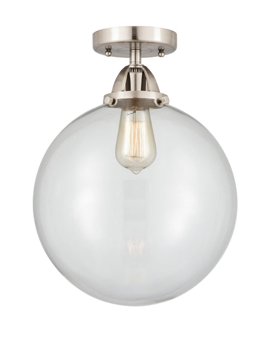 Innovations 288-1C-SN-G202-12 One Light Semi-Flush Mount, Brushed Satin Nickel