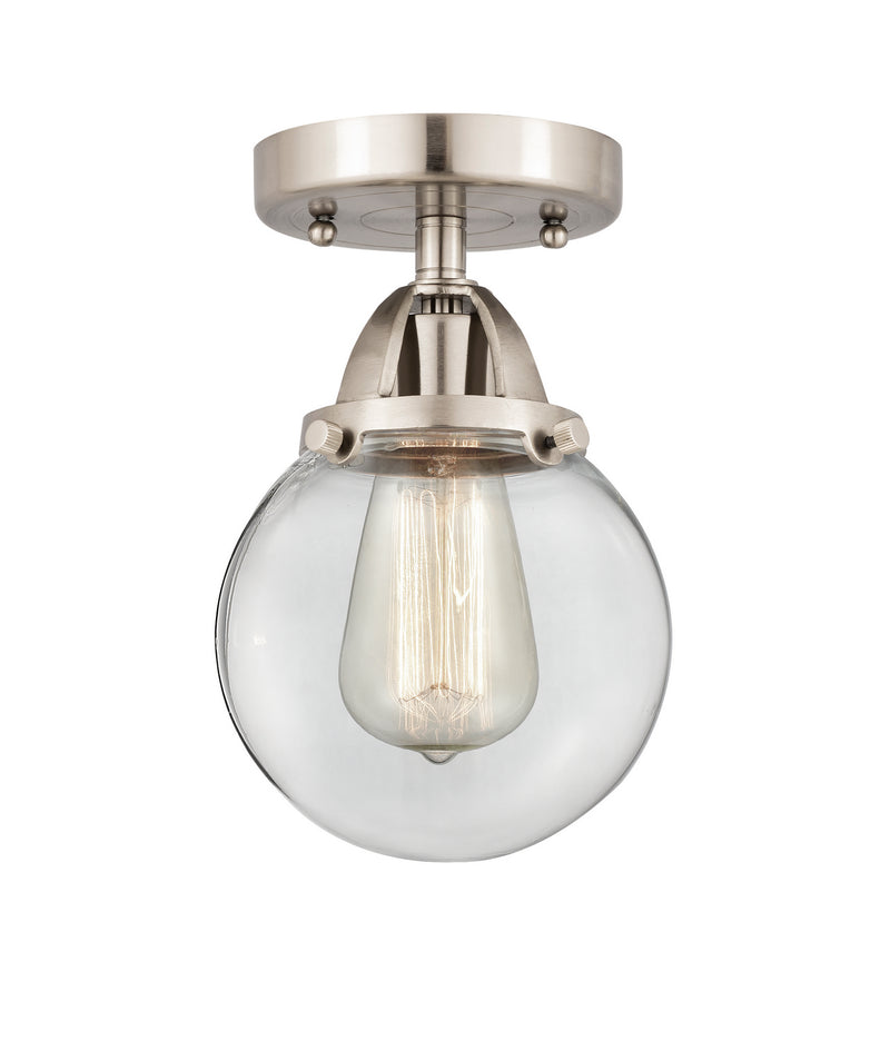 Innovations 288-1C-SN-G202-6 One Light Semi-Flush Mount, Brushed Satin Nickel