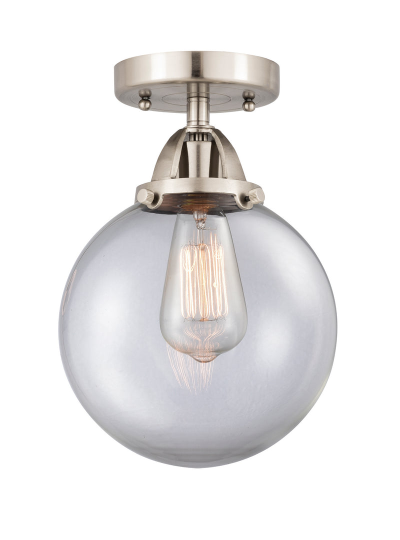 Innovations 288-1C-SN-G202-8 One Light Semi-Flush Mount, Brushed Satin Nickel