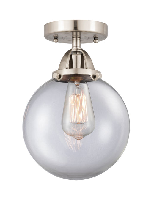 Innovations 288-1C-SN-G202-8 One Light Semi-Flush Mount, Brushed Satin Nickel