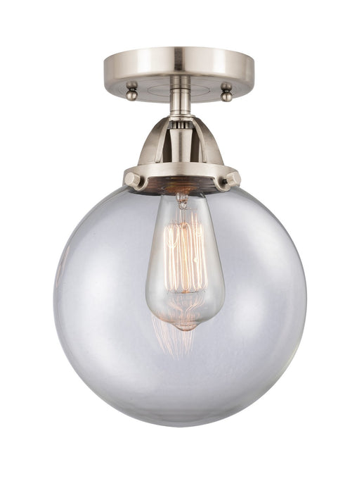 Innovations 288-1C-SN-G202-8-LED LED Semi-Flush Mount, Brushed Satin Nickel
