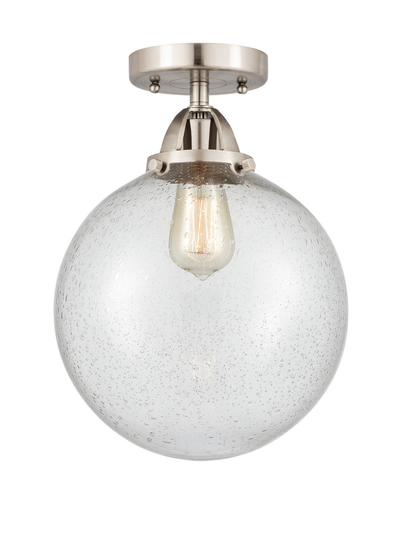 Innovations 288-1C-SN-G204-10 One Light Semi-Flush Mount, Brushed Satin Nickel