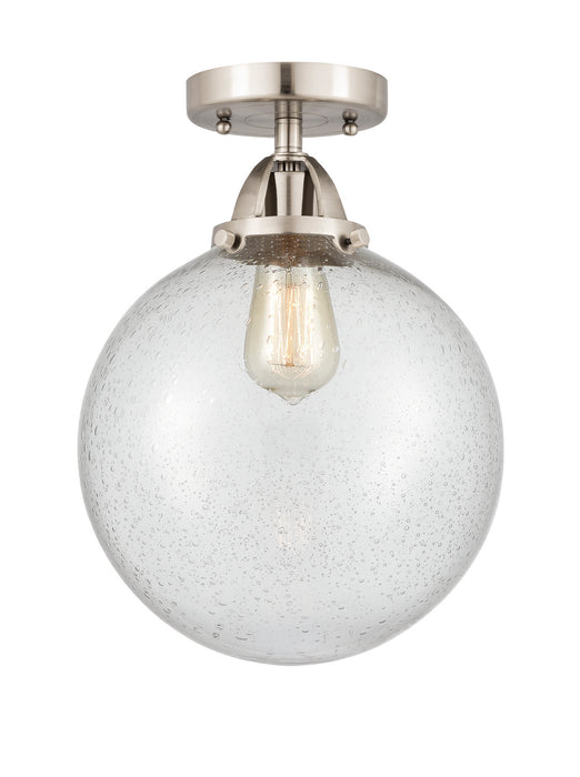 Innovations 288-1C-SN-G204-10 One Light Semi-Flush Mount, Brushed Satin Nickel