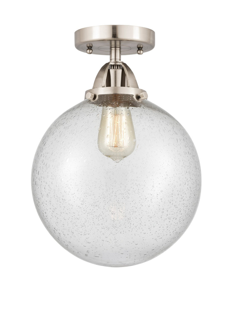 Innovations 288-1C-SN-G204-10-LED LED Semi-Flush Mount, Brushed Satin Nickel