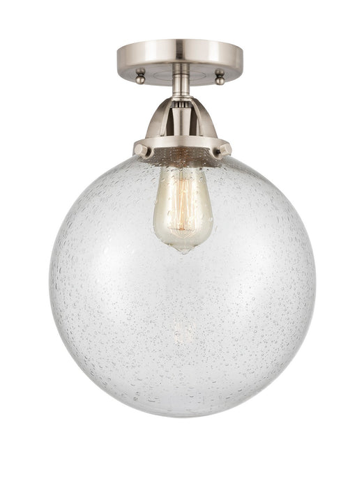 Innovations 288-1C-SN-G204-10-LED LED Semi-Flush Mount, Brushed Satin Nickel