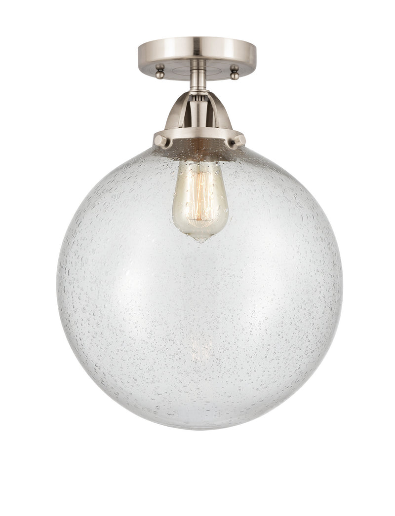 Innovations 288-1C-SN-G204-12 One Light Semi-Flush Mount, Brushed Satin Nickel
