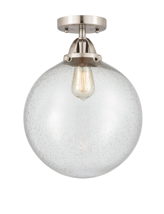 Innovations 288-1C-SN-G204-12 One Light Semi-Flush Mount, Brushed Satin Nickel