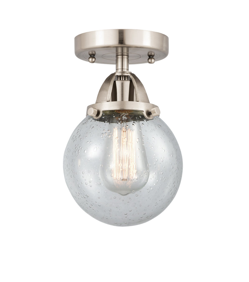 Innovations 288-1C-SN-G204-6 One Light Semi-Flush Mount, Brushed Satin Nickel
