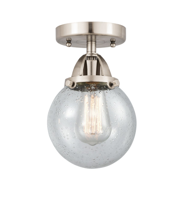 Innovations 288-1C-SN-G204-6 One Light Semi-Flush Mount, Brushed Satin Nickel