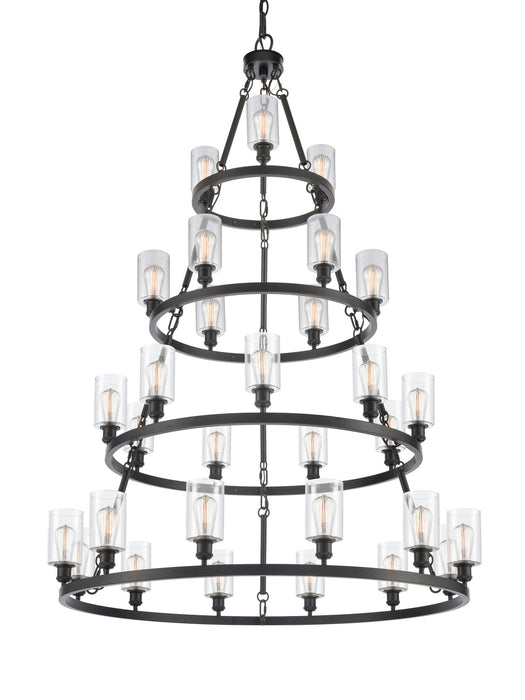 Innovations 820345-BK-G802-LED LED Chandelier, Matte Black