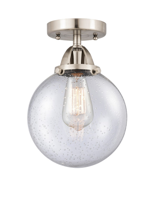 Innovations 288-1C-SN-G204-8-LED LED Semi-Flush Mount, Brushed Satin Nickel