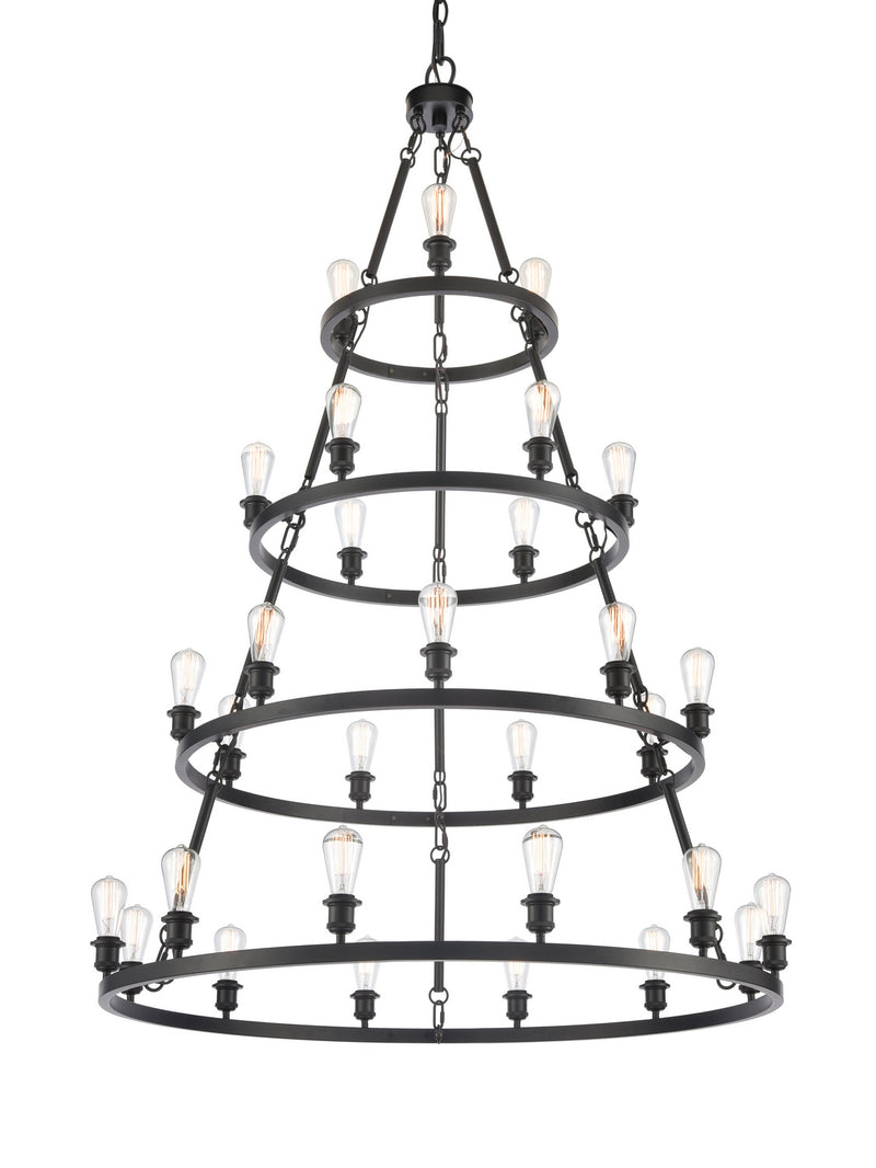 Innovations 820345-BK-LED LED Chandelier, Matte Black