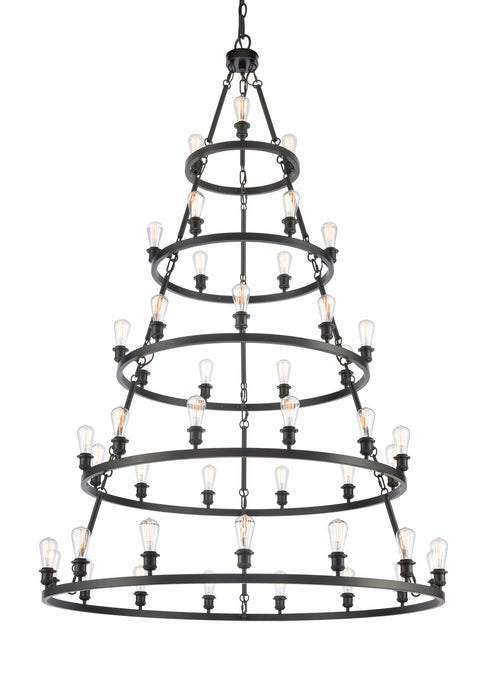 Innovations 8203456-BK 45 Light Chandelier, Matte Black