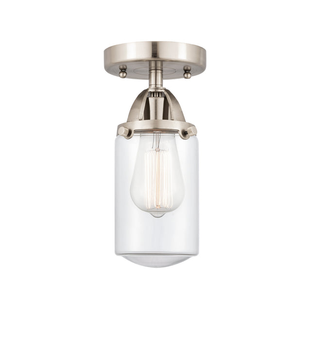 Innovations 288-1C-SN-G312 One Light Semi-Flush Mount, Brushed Satin Nickel