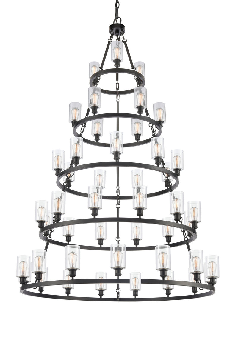 Innovations 8203456-BK-G802 45 Light Chandelier, Matte Black