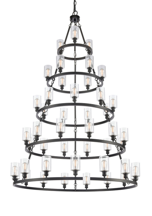 Innovations 8203456-BK-G802-LED LED Chandelier, Matte Black