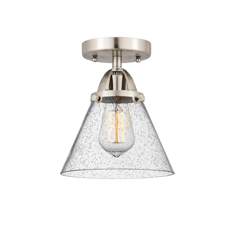 Innovations 288-1C-SN-G44 One Light Semi-Flush Mount, Brushed Satin Nickel