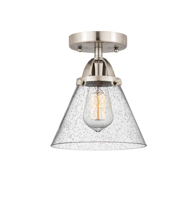 Innovations 288-1C-SN-G44 One Light Semi-Flush Mount, Brushed Satin Nickel
