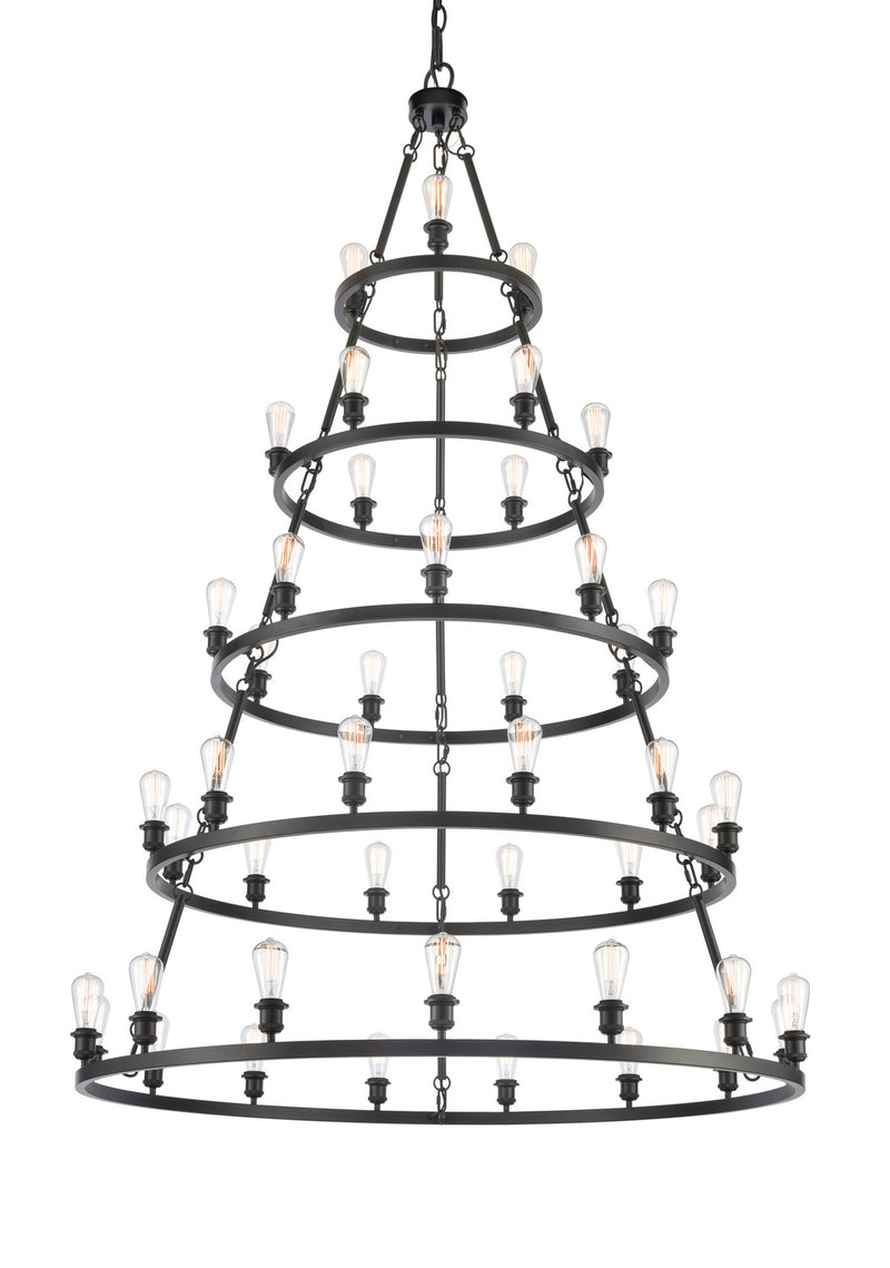 Innovations 8203456-BK-LED LED Chandelier, Matte Black