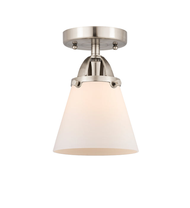 Innovations 288-1C-SN-G61 One Light Semi-Flush Mount, Brushed Satin Nickel