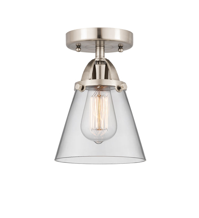 Innovations 288-1C-SN-G62 One Light Semi-Flush Mount, Brushed Satin Nickel