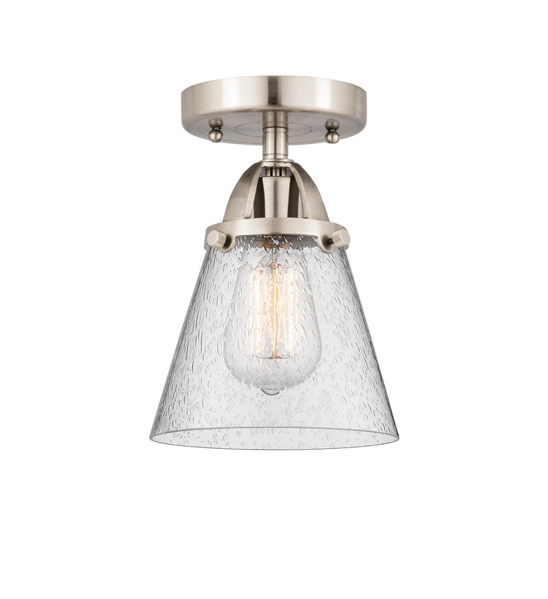 Innovations 288-1C-SN-G64 One Light Semi-Flush Mount, Brushed Satin Nickel
