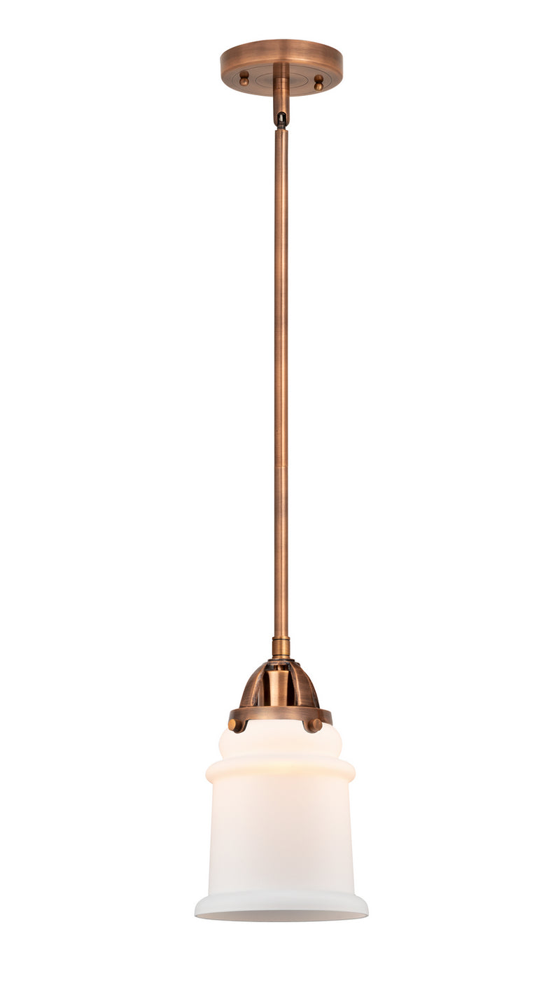 Innovations 288-1S-AC-G181 One Light Mini Pendant, Antique Copper