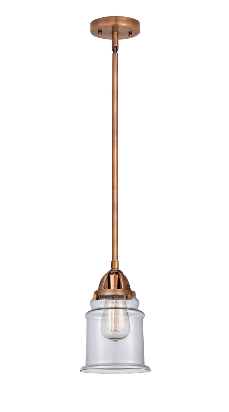 Innovations 288-1S-AC-G182 One Light Mini Pendant, Antique Copper