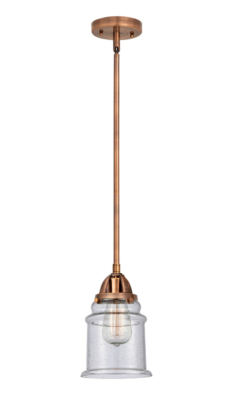 Innovations 288-1S-AC-G184-LED LED Mini Pendant, Antique Copper