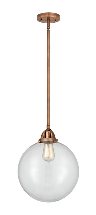 Innovations 288-1S-AC-G202-12 One Light Mini Pendant, Antique Copper