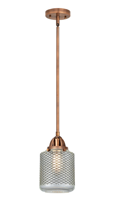 Innovations 288-1S-AC-G262 One Light Mini Pendant, Antique Copper
