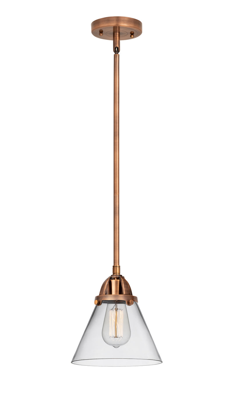 Innovations 288-1S-AC-G42 One Light Mini Pendant, Antique Copper
