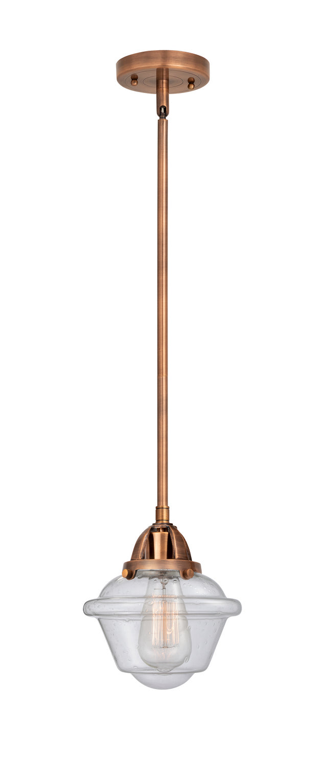 Innovations 288-1S-AC-G534 One Light Mini Pendant, Antique Copper