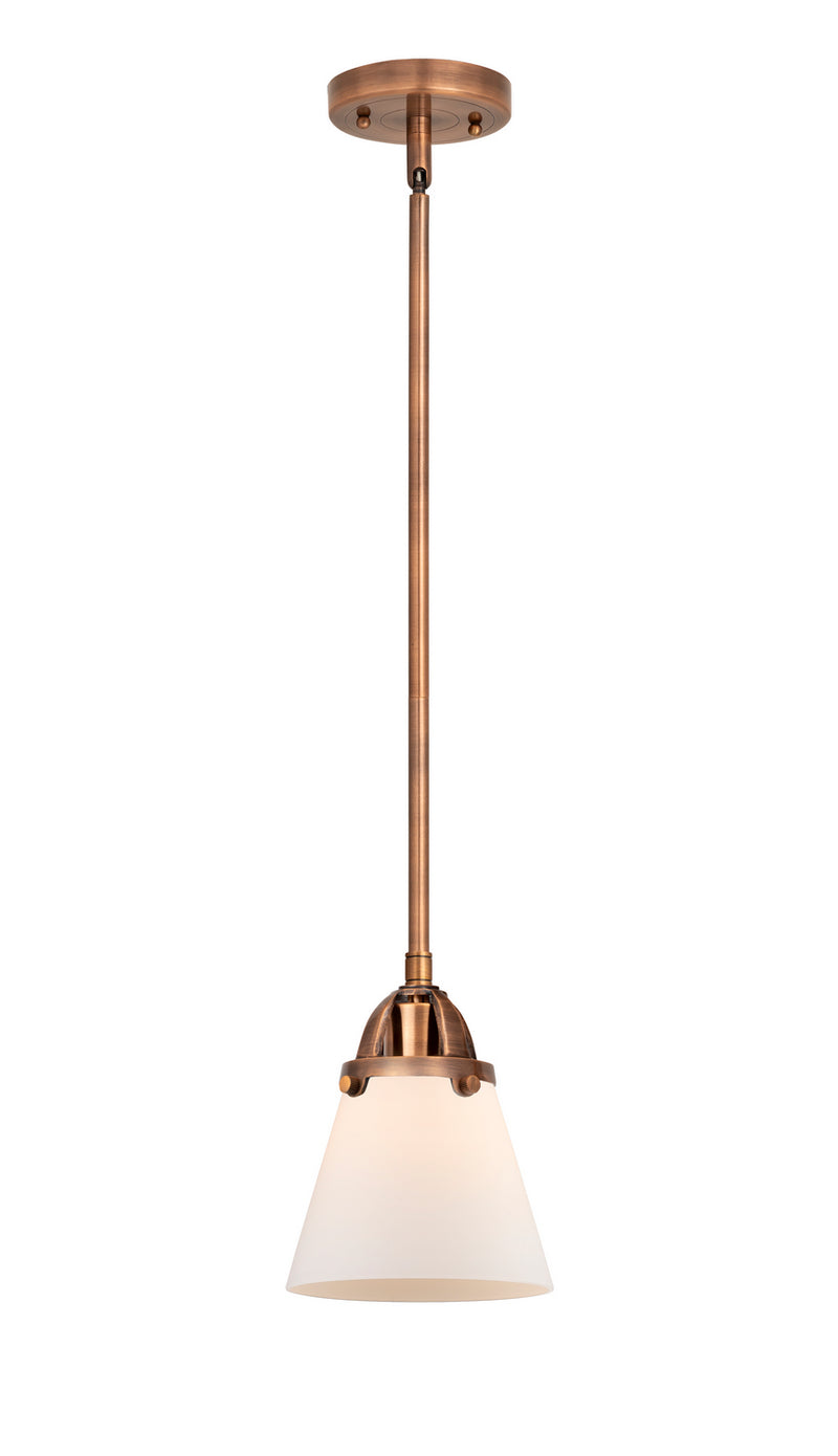 Innovations 288-1S-AC-G61 One Light Mini Pendant, Antique Copper