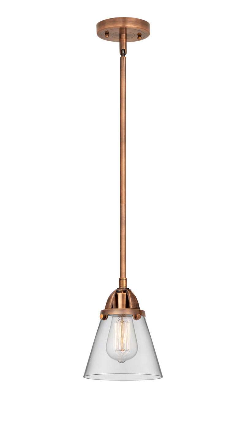 Innovations 288-1S-AC-G62 One Light Mini Pendant, Antique Copper