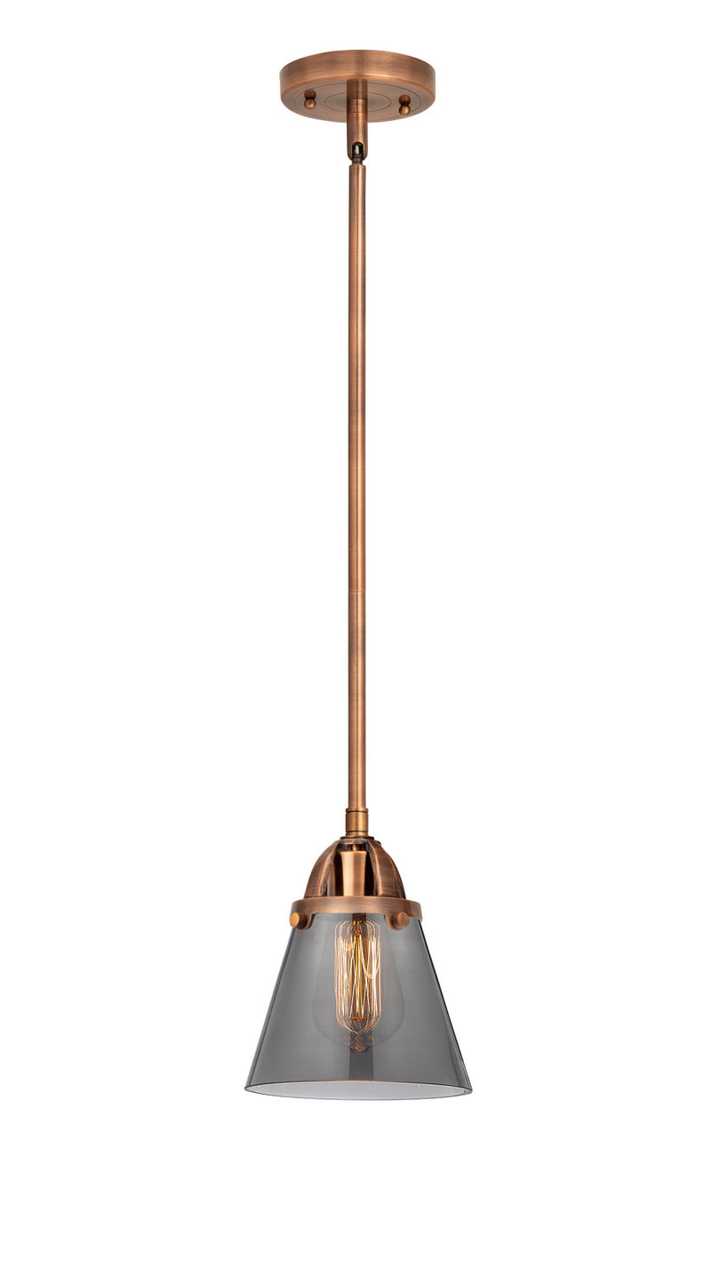 Innovations 288-1S-AC-G63 One Light Mini Pendant, Antique Copper
