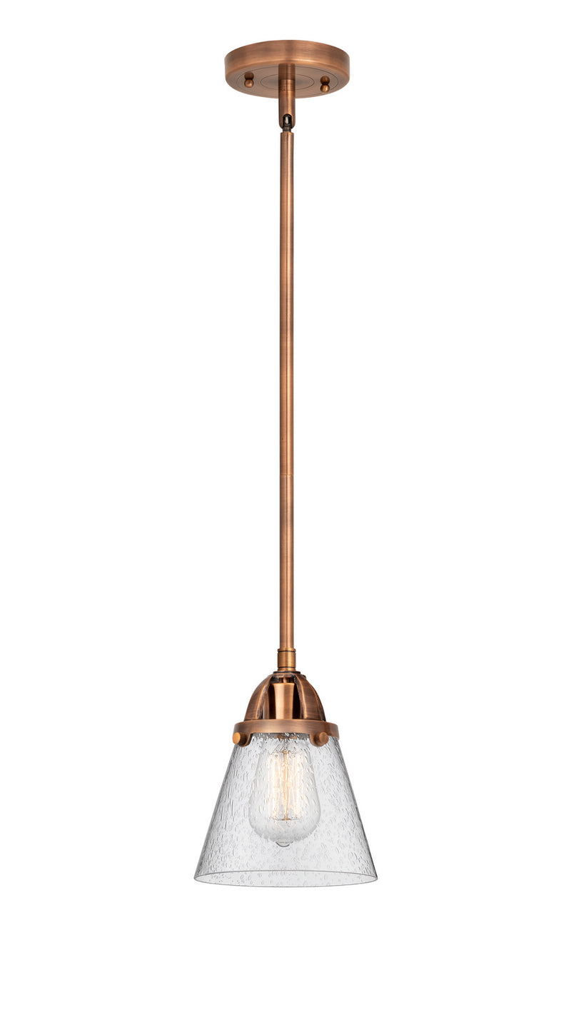 Innovations 288-1S-AC-G64 One Light Mini Pendant, Antique Copper