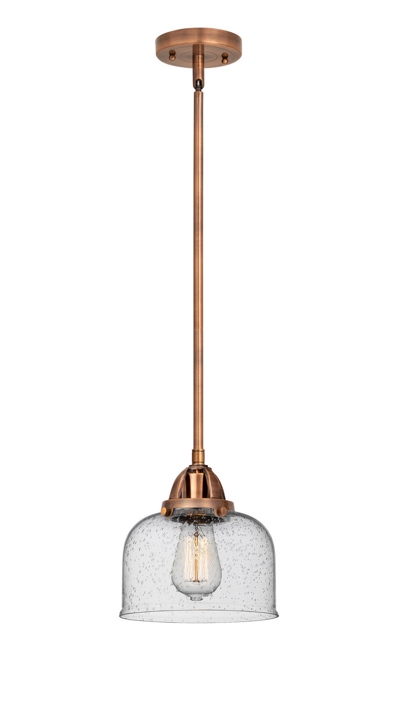 Innovations 288-1S-AC-G74 One Light Mini Pendant, Antique Copper