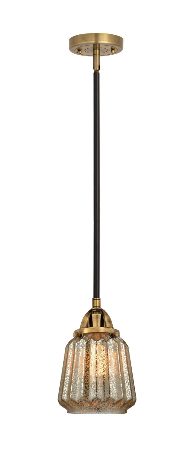 Innovations 288-1S-BAB-G146 One Light Mini Pendant, Black Antique Brass