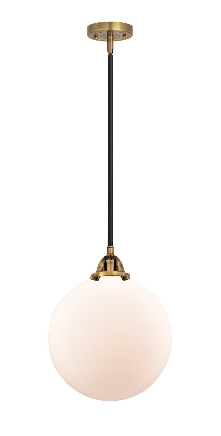 Innovations 288-1S-BAB-G201-12 One Light Mini Pendant, Black Antique Brass