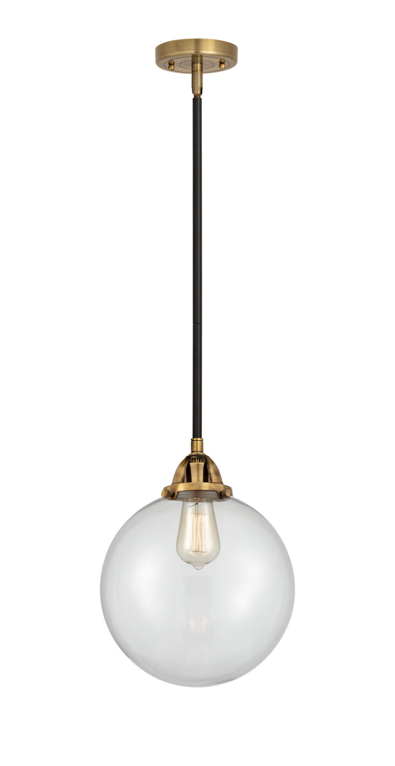 Innovations 288-1S-BAB-G202-10 One Light Mini Pendant, Black Antique Brass