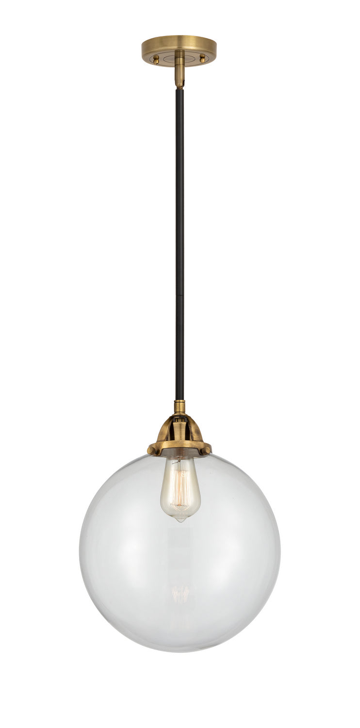 Innovations 288-1S-BAB-G202-12 One Light Mini Pendant, Black Antique Brass